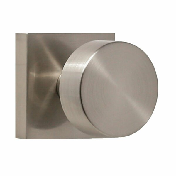 Weslock Mesa Knob Passage Lock with Adjustable Latch and Full Lip Strike Satin Nickel Finish 007004N4NFR20